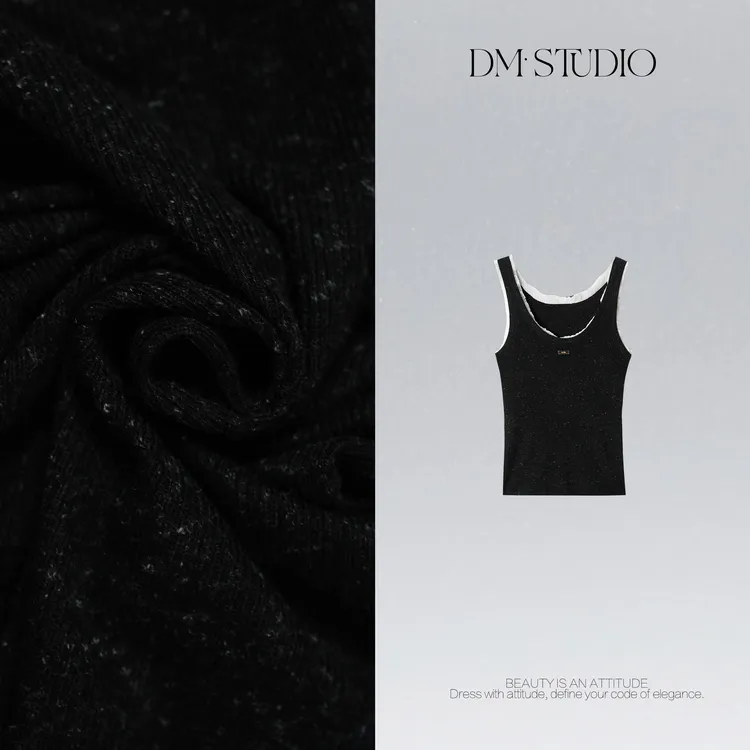 DEDM•STUDIO/精致减龄显瘦100%美丽诺羊毛背心内搭2508BX/65356A