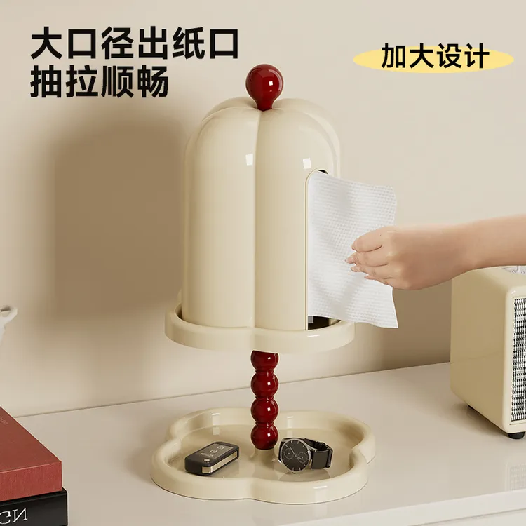 【新疆包邮】纸巾盒卫生间免打孔高档高级感双层置物架密封防尘带盖