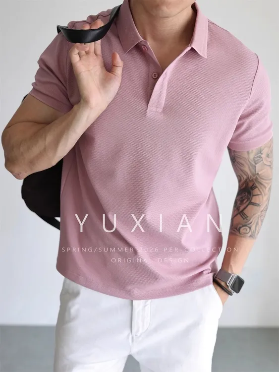 【7A抑菌防晒】凉感蜂巢珠地Polo短袖休闲商务通勤翻领T恤春夏季