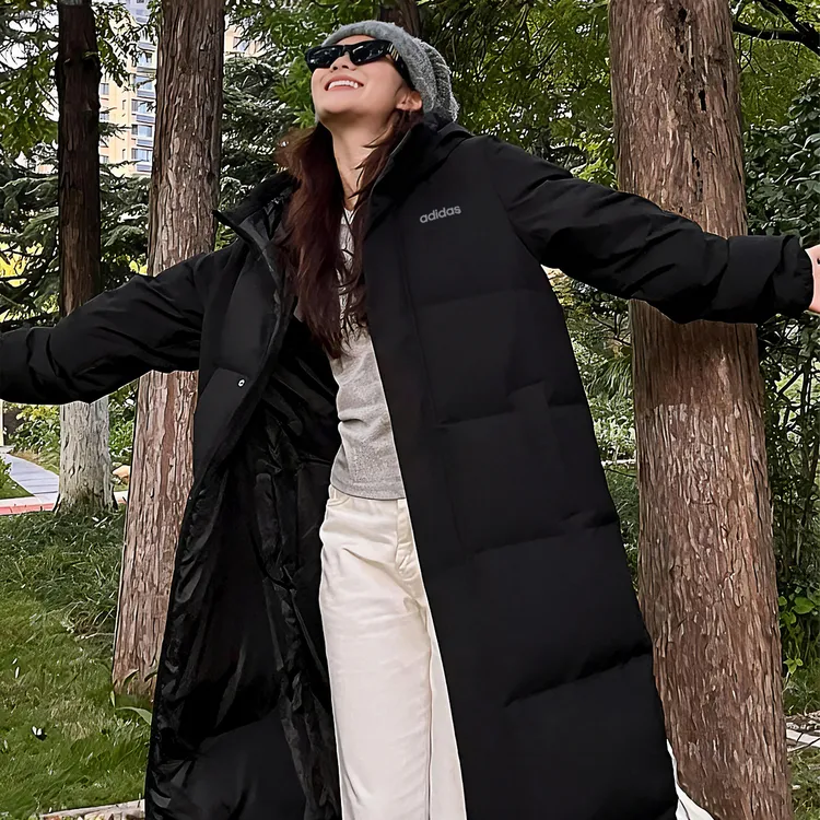 【阿迪达斯/adidas】马年红品男女冬季保暖长款羽绒服KC2165[多色]