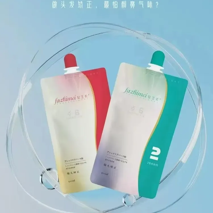 发之美缩毛矫正烫发剂直发膏软化刘海拉直自来卷毛躁适用发廊