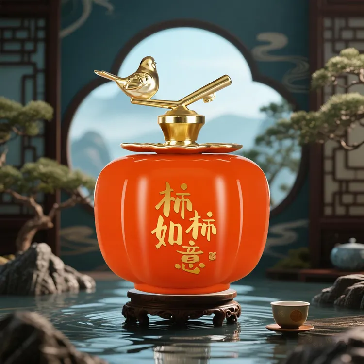 TIANXIAYIPINXIANG中秋粉丝福利柿柿如意浓香型白酒51-60度2.5L