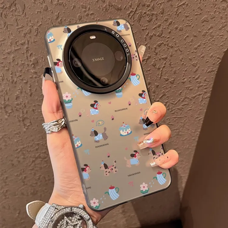 渐变适用华为mate70pro手机壳新款可爱腊肠狗60高级感全包防摔p80