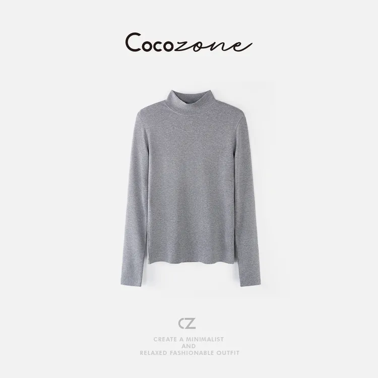 COCO ZONE 刘一一 “羊绒打底”半高领温暖感长袖CD2A2343
