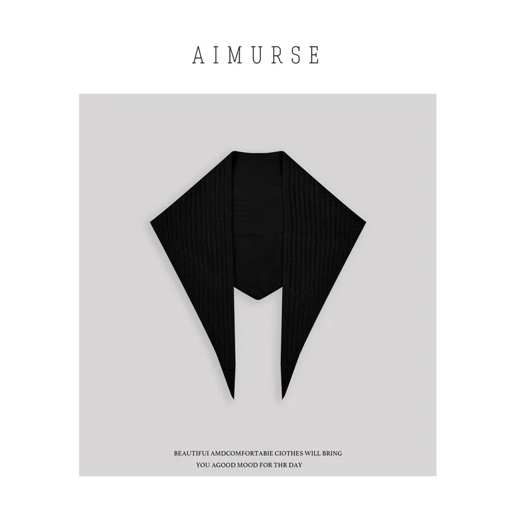 AIMURSE 小众设计师 绵羊毛三角形百搭休闲披肩 AMPS42