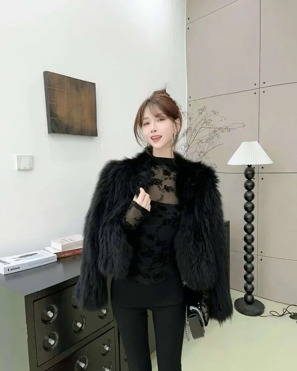 【百搭时尚】半高领加绒蕾丝打底衫女秋冬高级洋气性感内搭网纱上衣