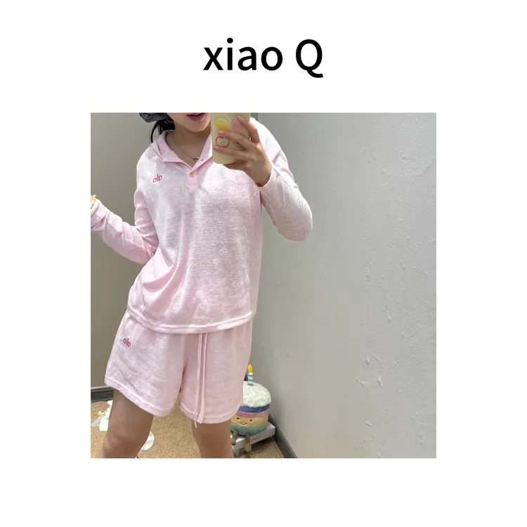 XIAO-Q~夏季多巴胺慵懒麻感棉休闲套装