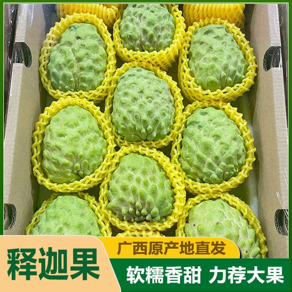 牛奶凤梨释迦果5今新鲜番荔枝佛头摩尼果当季水果整箱10包邮林檎