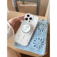 开心海豚透明磁吸壳iPhone17promax手机壳适用苹果16pro双层IMD
