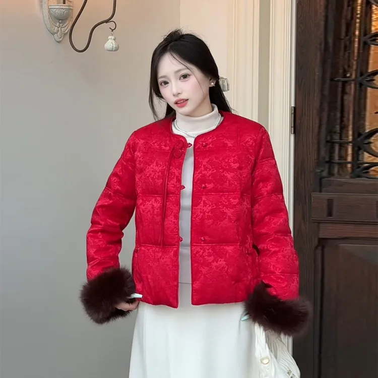 新中式国风棉衣女冬季新款时尚减龄小个子气质宽松百搭保暖棉服