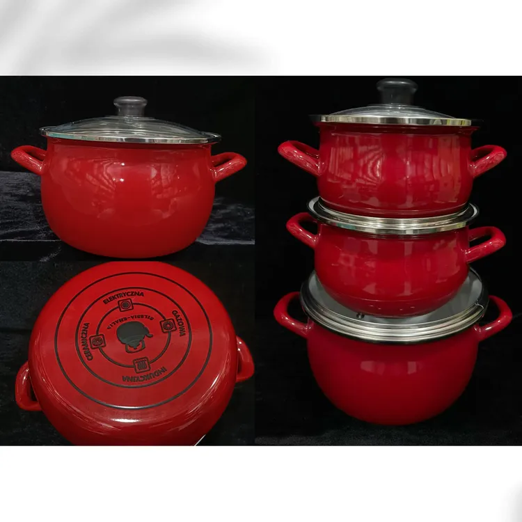 珐琅陶瓷搪瓷双耳复古带盖多用途储物罐大号奶桶油桶米桶家用