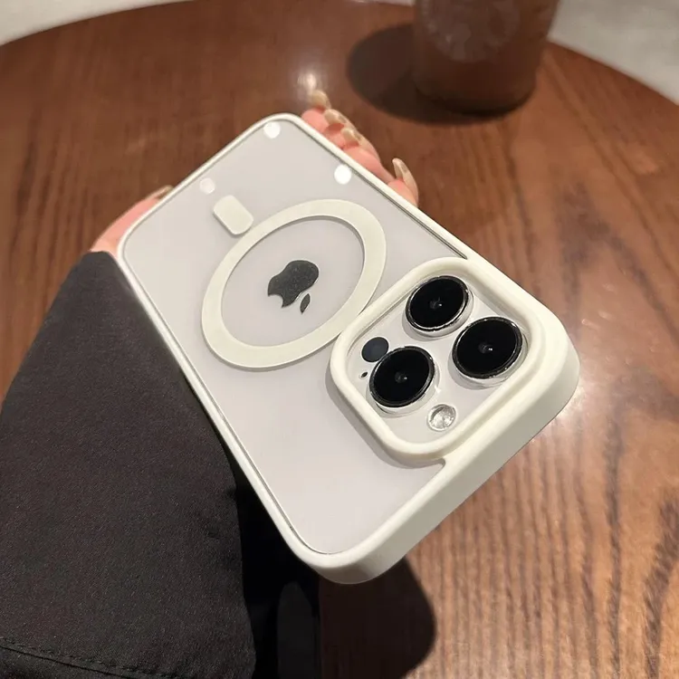 BANCA高级亚克力磁吸适用苹果17promax手机壳iPhone16/15透明14男