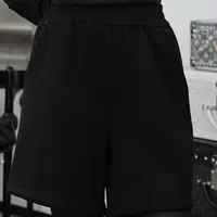 Betty Bairn【墨香-加绒】高端设计松紧腰休闲短裤24A-BW7628