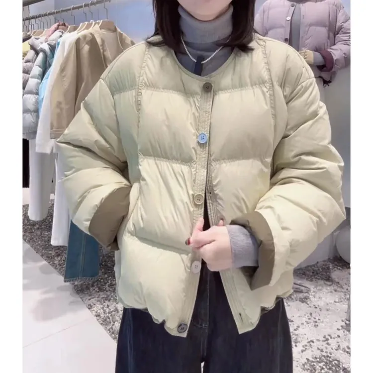 冬季新品加厚短款韩版女士潮流棉衣休闲通勤百搭时尚保暖棉服外套