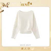 美人访【绮梦花语】时尚气质设计感百搭毛衣12033上衣