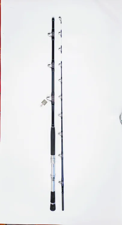 2.4米2.7米近远海鳕鱼带鱼电绞竿100-200号铝合金轮座富士导环
