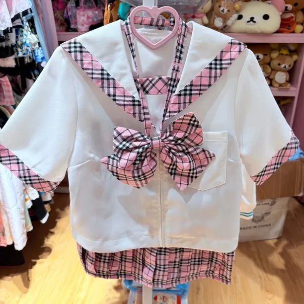 【正品现货】bodyline苏格兰粉白色 日牌正品全新 日系制服 尺码正