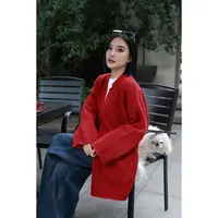 【妙妙精选】HUANGNAJI山岚-时尚气质设计感山羊绒开衫3299
