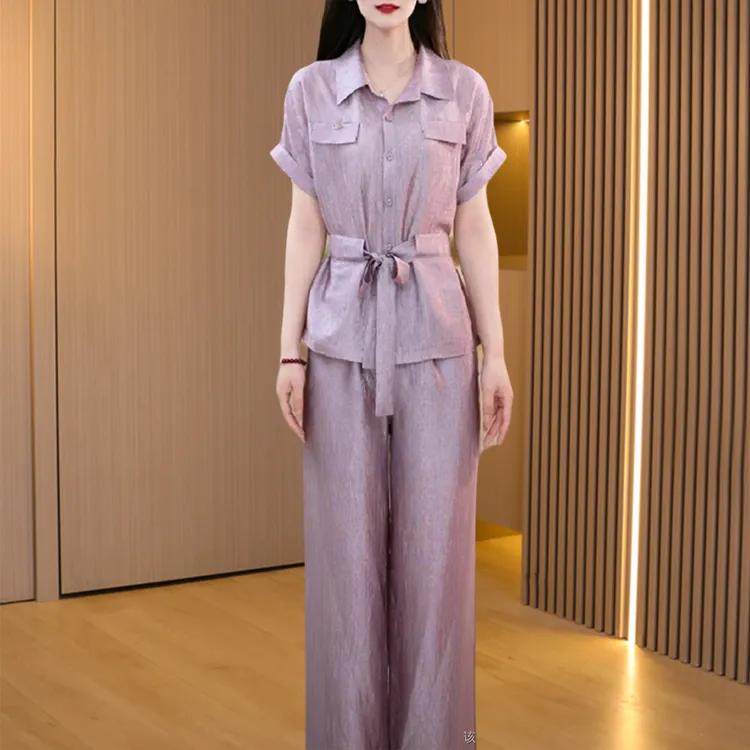 【可蓓儿】职业套装女夏装2025新款贵夫人时尚洋气质妈妈高端两件套