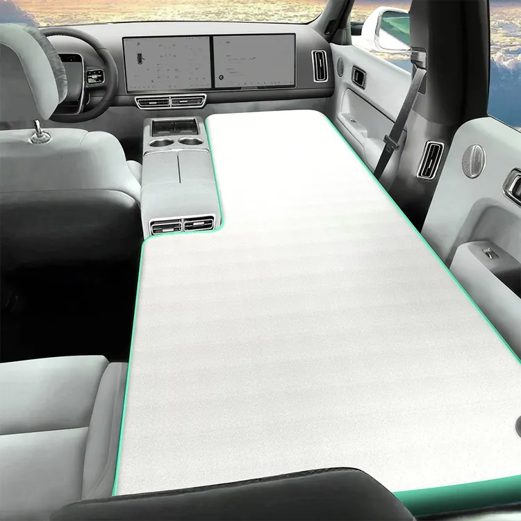 定制车载旅行床汽车后排睡垫SUV拉丝充气床垫PVC拉丝车载充气床垫