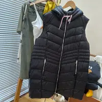 【美琪元选】 彩色绳 好看实用女士宽松连帽长马夹