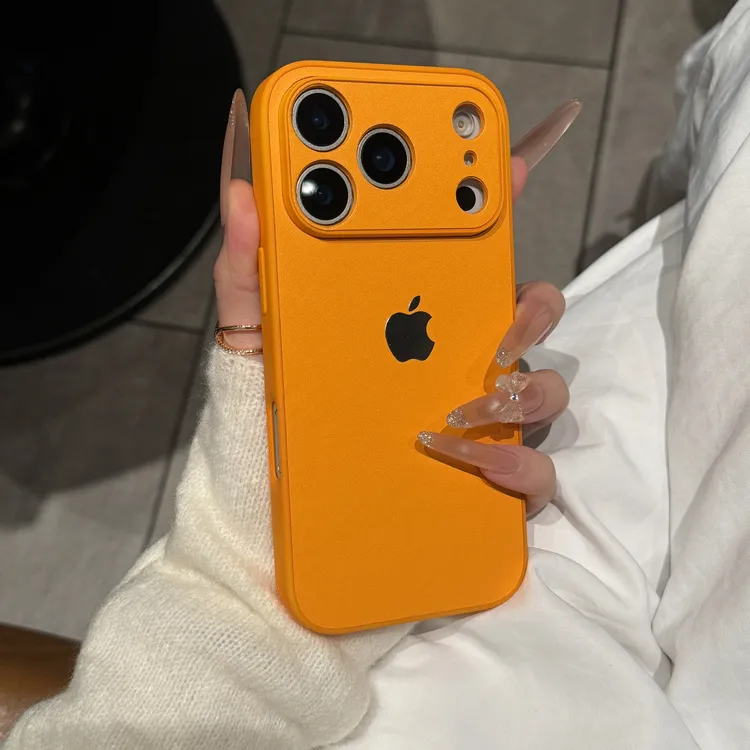 高级大视窗秋冬素皮纹适用苹果16promax全包17promax防摔15/14/13