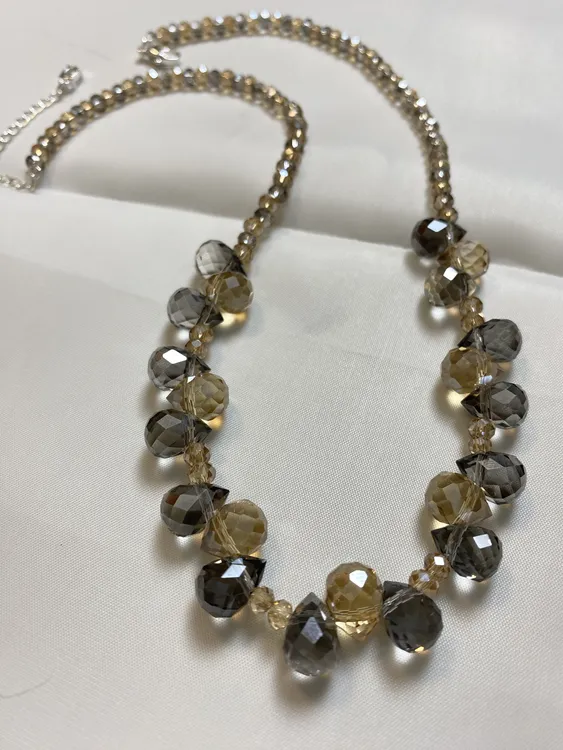 非金属仿水晶项链 【包邮】精致百搭锁骨链轻奢爱心水滴铃铛项链