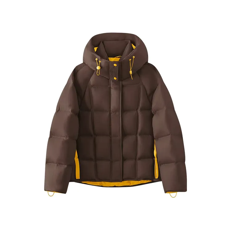 冬季保暖连帽时尚潮流百搭泡芙羽绒服外套6751