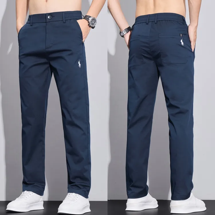 【专柜品质】2025新款秋季商务休闲裤男士修身直筒透气百搭弹力裤男
