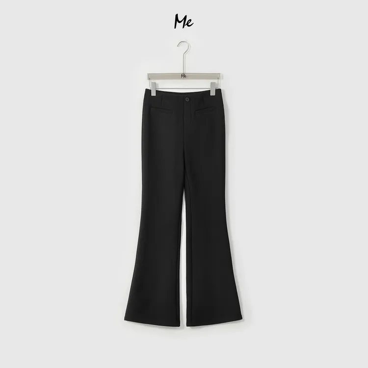 ME【显瘦教科书微喇裤（弹力加绒）】高腰显瘦保暖喇叭裤子MESA4608