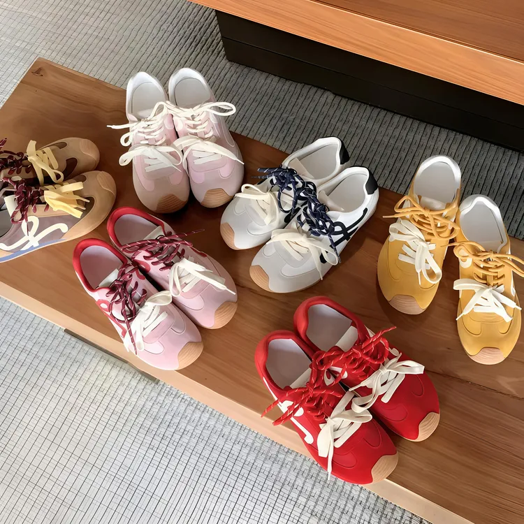 【茵茵家】7cm版~内增高小歪头鸳鸯鞋带情侣休闲鞋德训鞋女阿甘鞋夏
