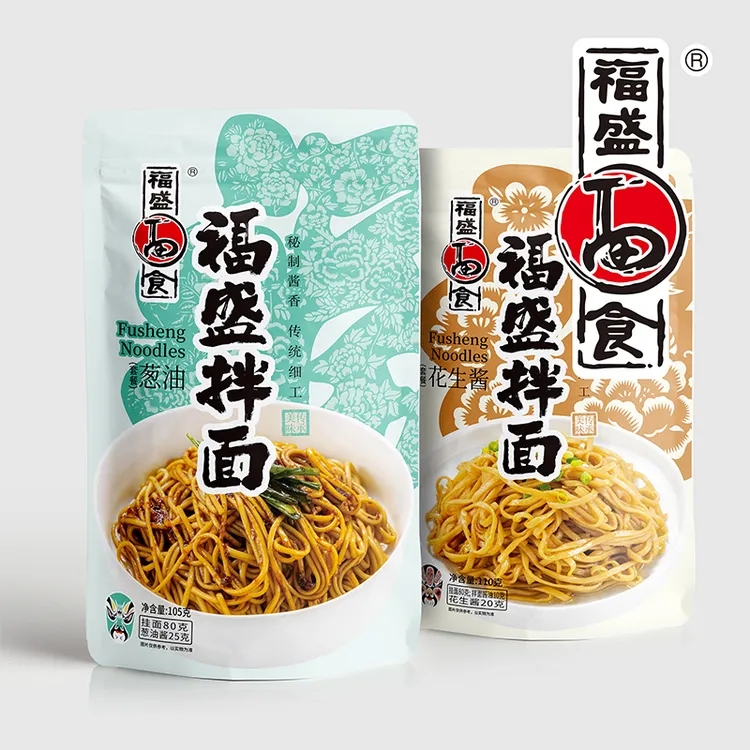 福盛面食花生酱拌面葱油拌面福建拌面传统劲道方便速食非油炸面