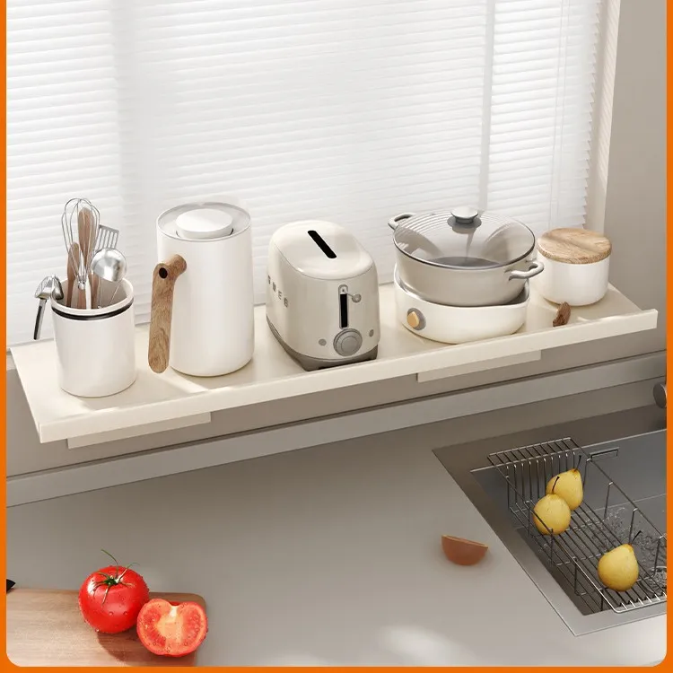 九牧王厨房置物架窗台延伸板台面加宽延长板置物架免打孔窗台延长