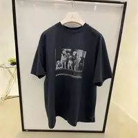 韩国货圆领印花狗狗图案宽松T