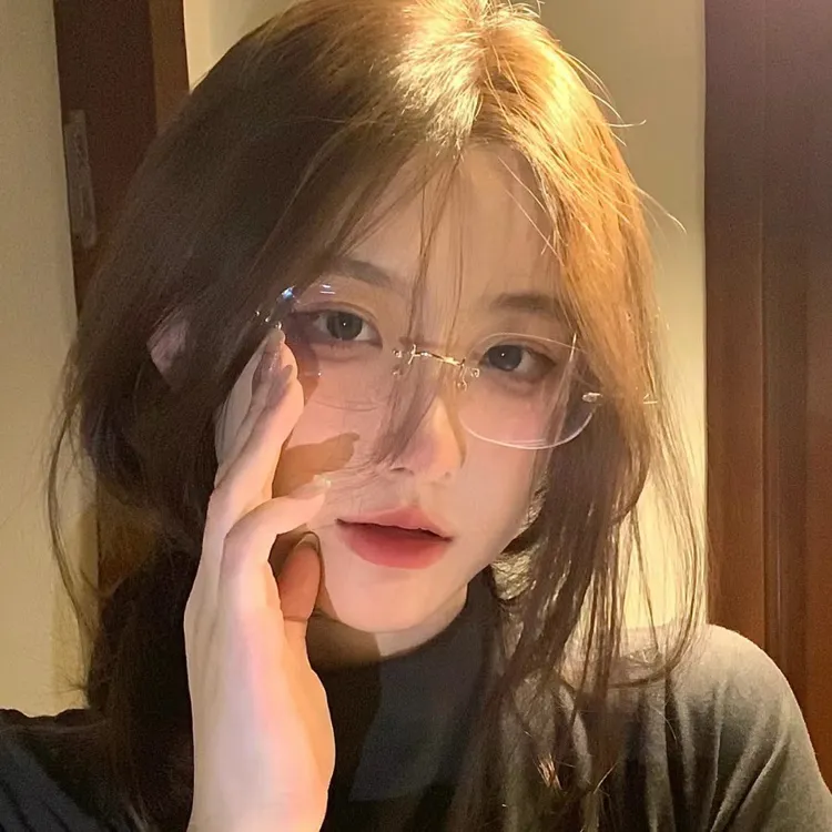 【能能】男女同款无框眼镜女清冷高级感无边框纯欲御姐无度数防蓝光