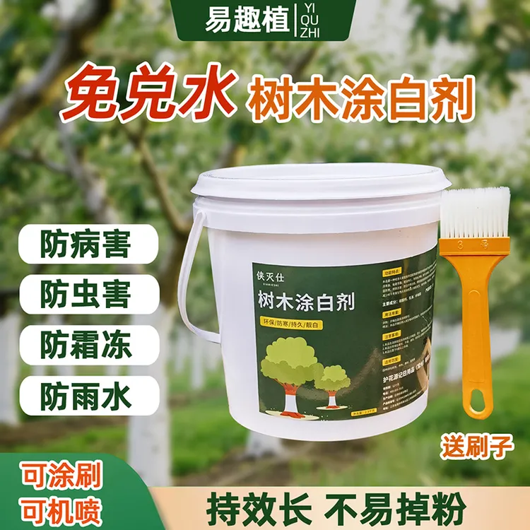 果树涂白剂免兑水直接用官方正品防虫防冻杀菌盆景树木石灰粉刷树
