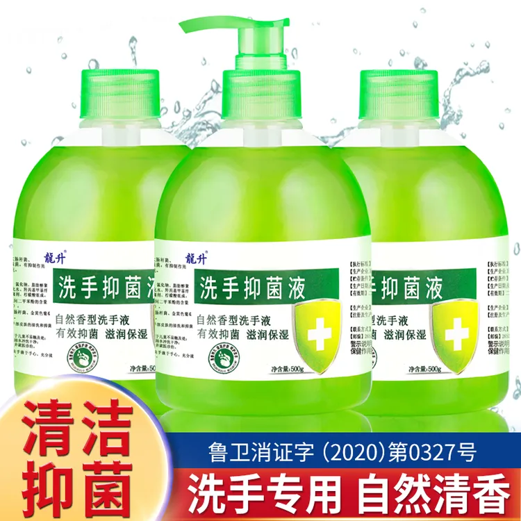 【拍一发三】龍升抑菌洗手液滋润清洁保湿清香型儿童通用瓶装家用