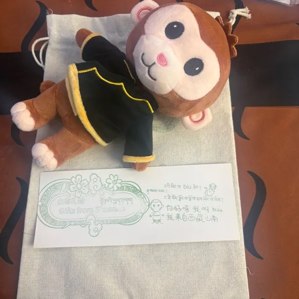 山南文创～可爱猴子玩具公仔（可换衣服）