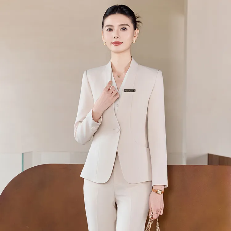 西装套装女2025秋季新款高级感销售经理西装外套修身面试职业装