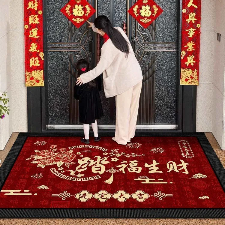 硅藻泥入户门地垫别墅豪宅门口地毯高档吸水耐脏玄关脚垫子可裁剪