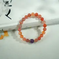 【睿泽&小池专属】南红搭紫水晶手串 8-9mm KL0220030