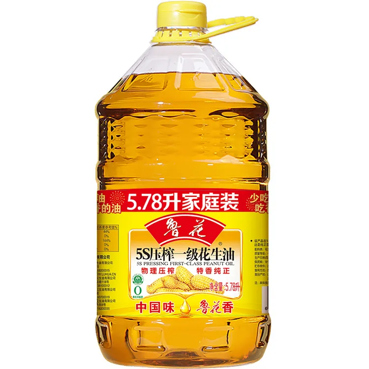 5.78L压榨一级花生油食用油5S物理压榨健康