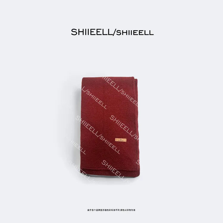 SHIIEELL 素版极简约时尚百搭窄版条纹气质围巾WJ57423