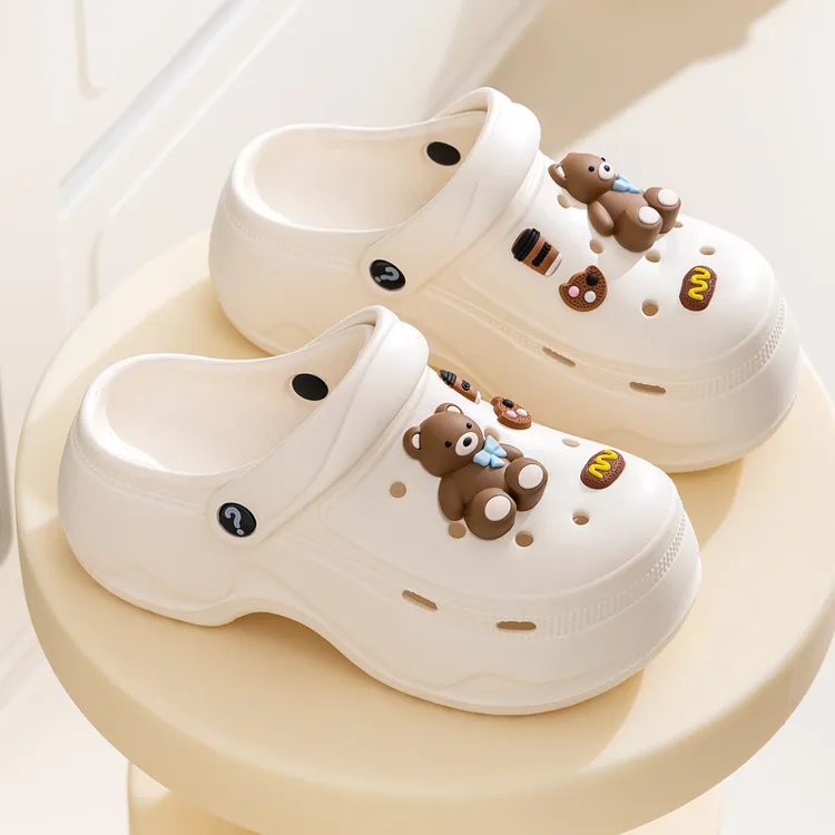 包头厚底镂空软底防滑网红夏季洞洞鞋女百搭时尚洞洞鞋女款