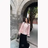 「奕念」《楚楚》水貂毛双面穿皮草~国风绣花缎高级定制外套