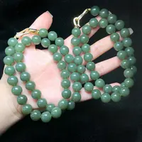 【云上叙】和田玉项链-多样性发其一-约12mm-V27409-28（东哥）