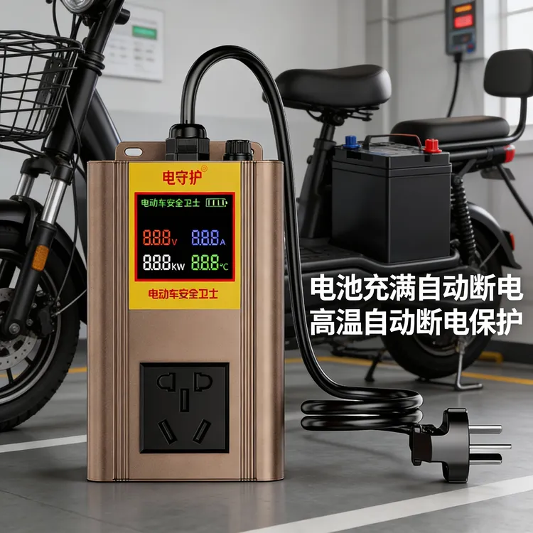 活动电动车安全卫士自动断电保护电池鼓包老化过充高温自动断电