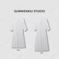 swx studio5店 “山茶花”100%全棉重工镂空刺绣初恋小白裙