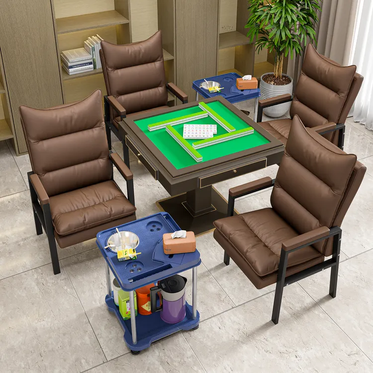 棋牌室专用高端麻将椅子久坐茶楼会议室舒适加厚坐垫猫抓皮办公椅