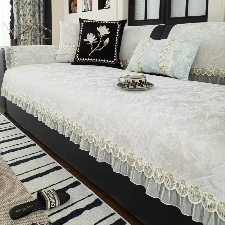 2025新款四季通用防滑沙发垫客厅垫子扶手巾高级雪尼尔直排沙发垫